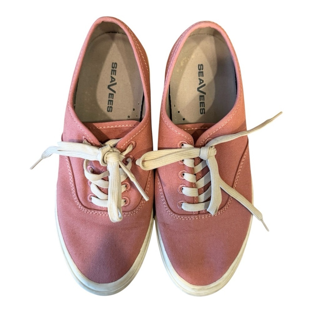 Seavees Recycled Cotton Sneakers Blush Pink Size 9